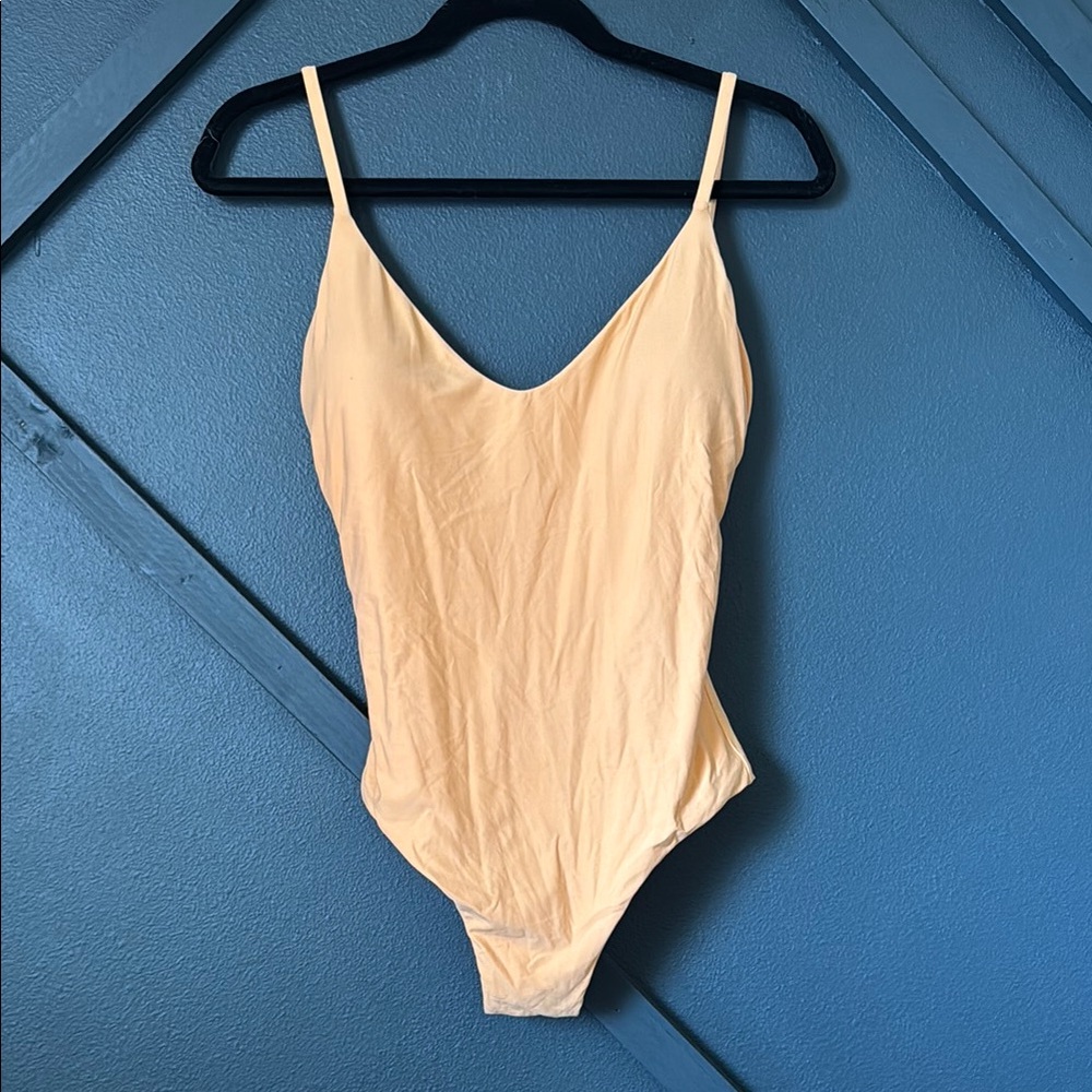 J Crew orange one piece swimsuit